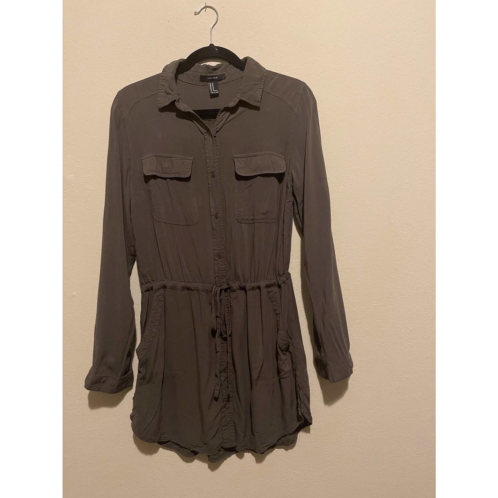 Forever 21 button down dress Size- M